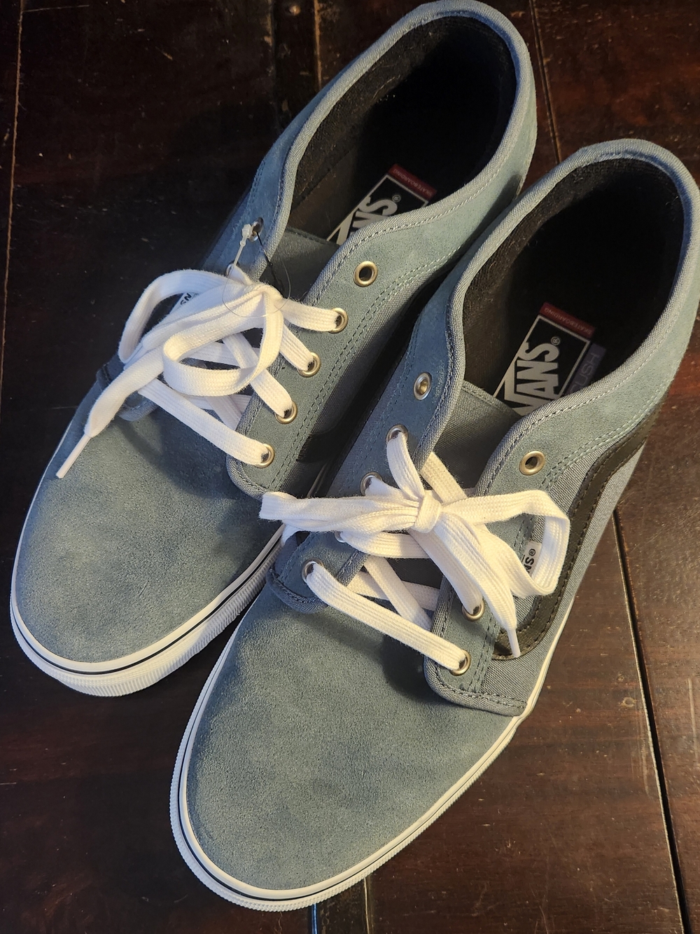 Vans Suede Low-Top Light Blue Shoes